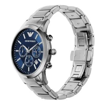 Emporio Armani Renato Chronograph Blue Dial Men's Watch